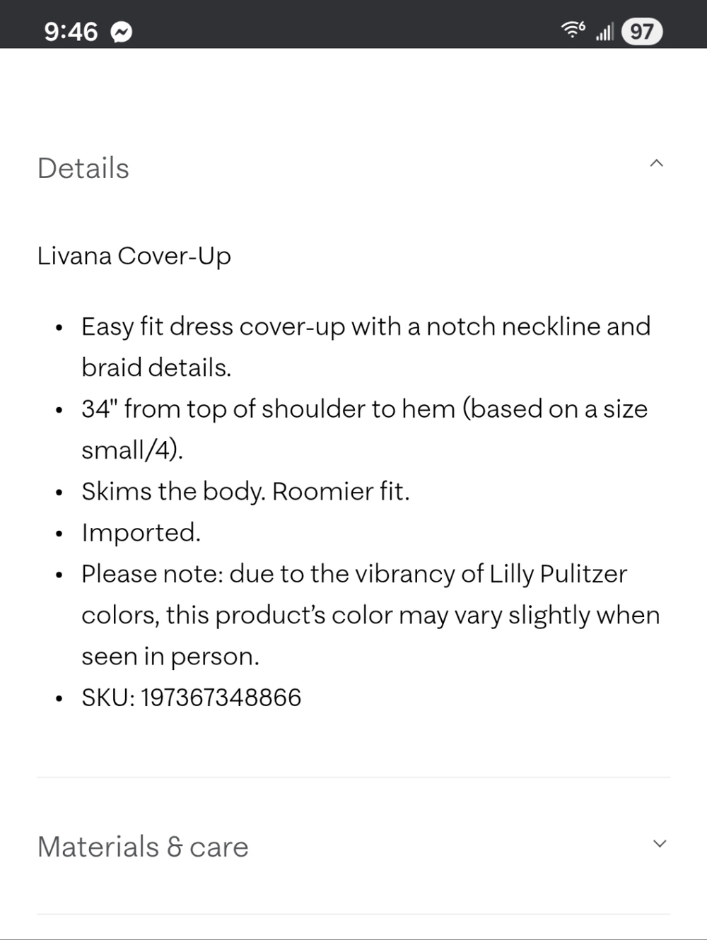 Lilly Pulitzer Livana Coverup - Picture 11 of 11